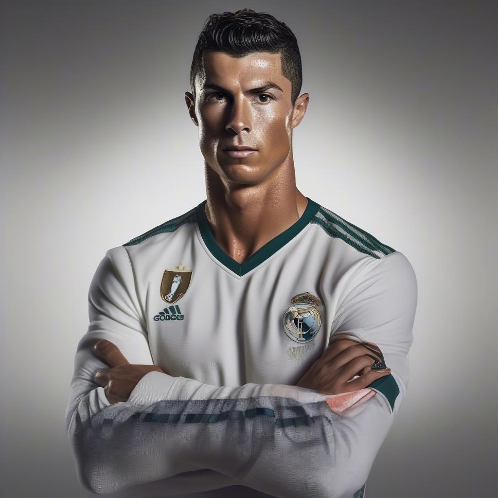 Cristiano Ronaldo, one of the most famous athletes globally.