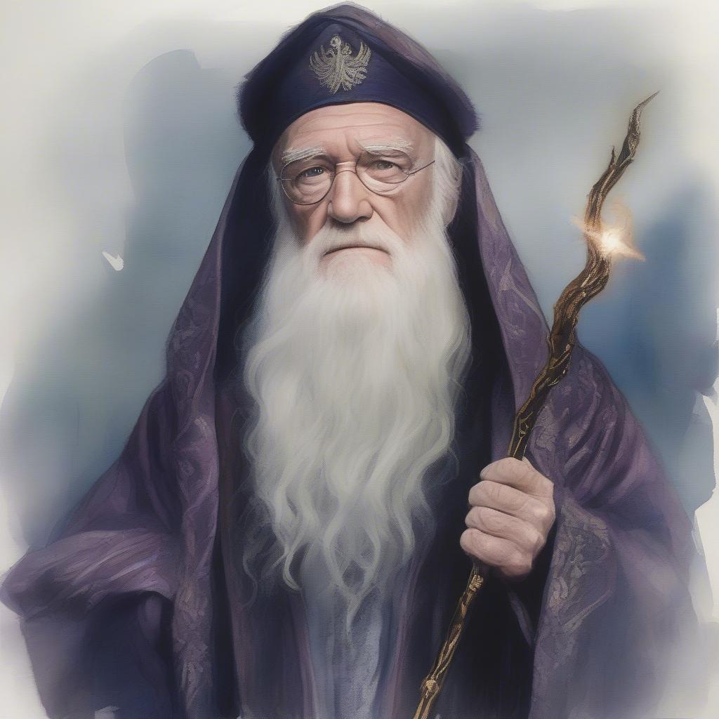 Richard Harris as Albus Dumbledore in the Harry Potter films