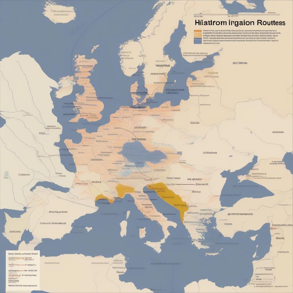 Roma Migration Route Map