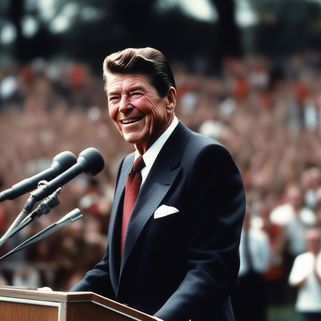 Ronald Reagan during his 1984 Presidency