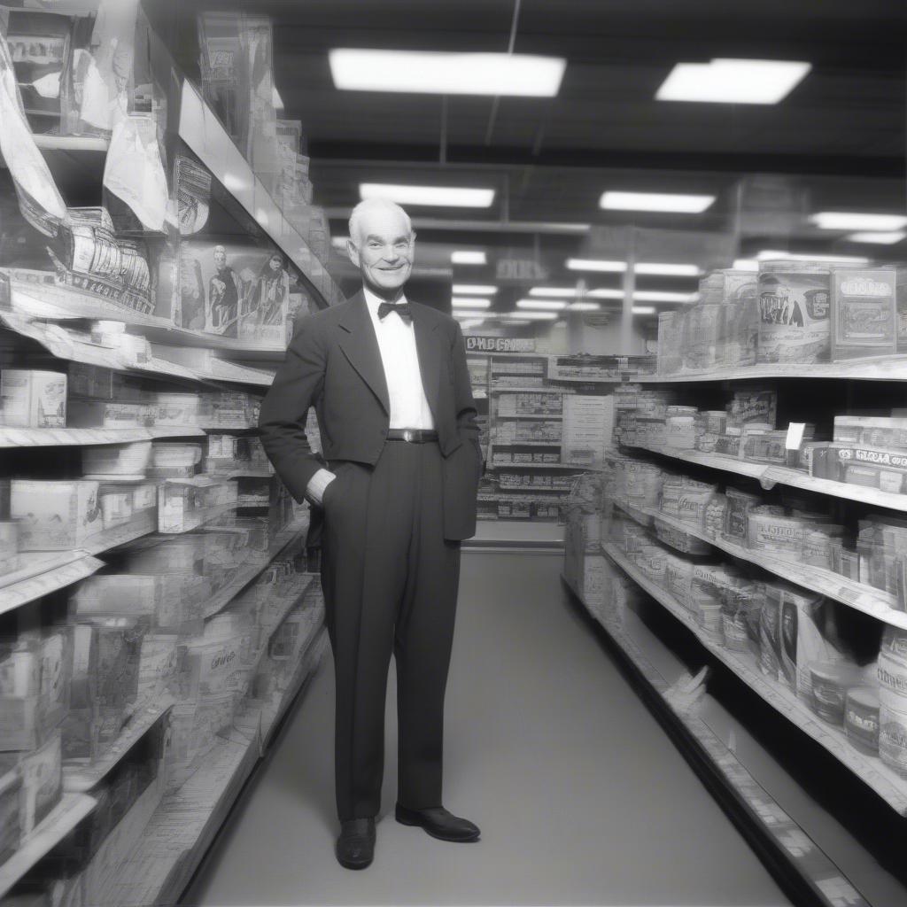 Sam Walton in Early Walmart Store