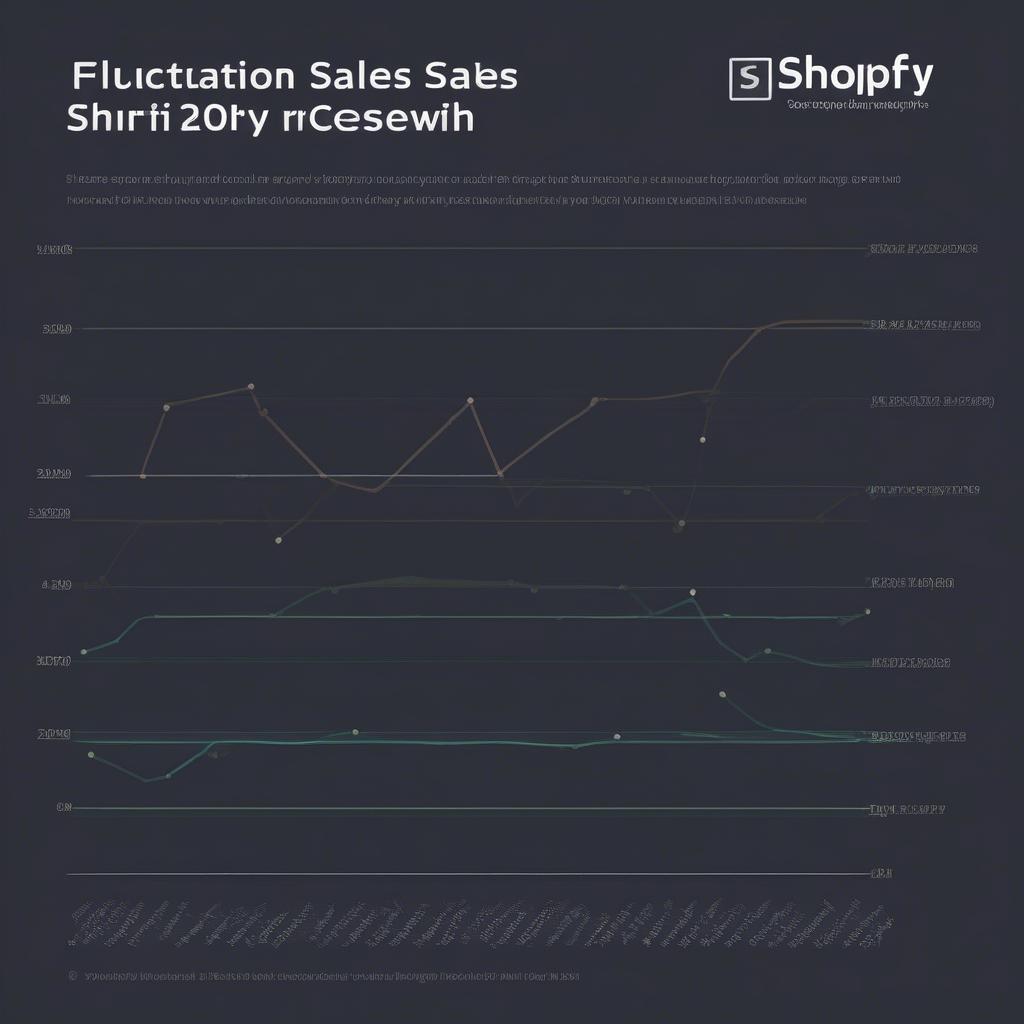 Shopify Sales Graph Showing Economic Impact