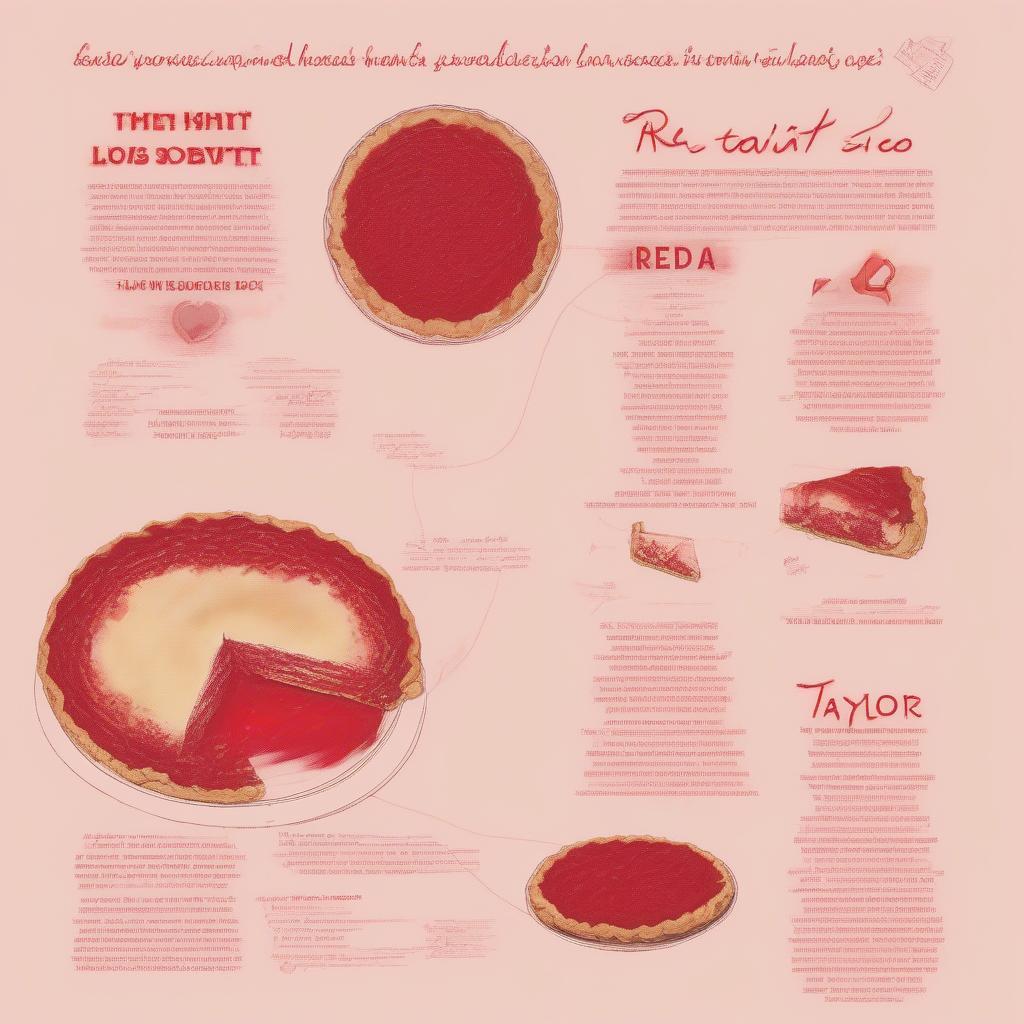 Taylor Swift Sharing Pie in Red Album