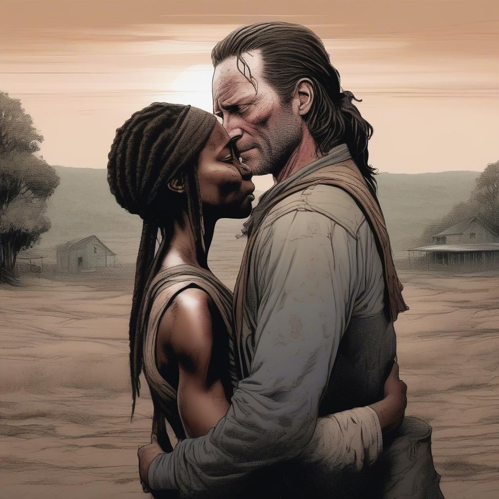 Rick and Michonne Reunited in The Walking Dead: The Ones Who Live