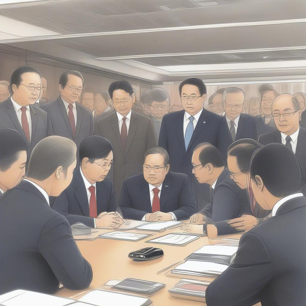 Toyota Executives Meeting with Government Officials