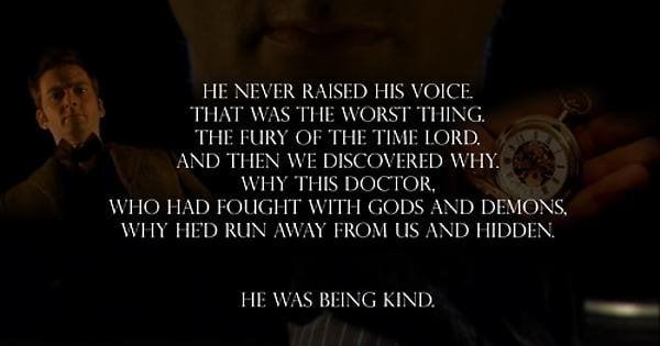 The War Doctor embodying Time Lord rage